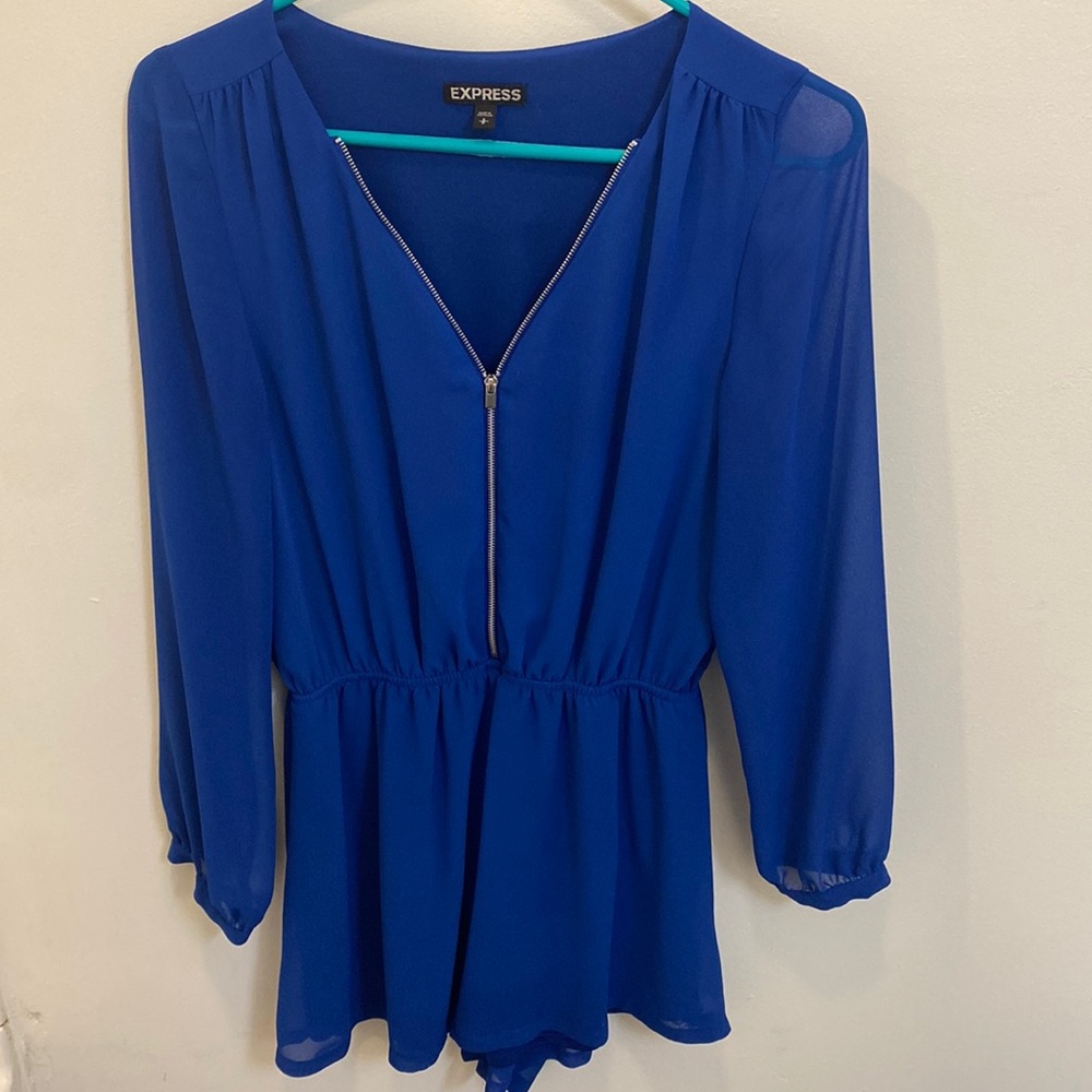 Express electric blue romper